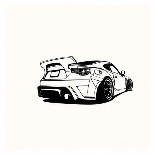 JupiGlow Metal Car Wall Art Sculpture, Auto-Themed Garage Décor Accent and Gift for Car Enthusiasts, TY6545 Color Option