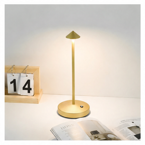 JupiGlow Rechargeable Touch Table Lamp, 3 Brightness Levels, 3 Color Temperatures, 1800mAh