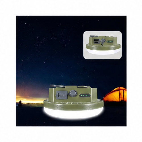 JupiGlow Rechargeable Camping LED Lantern, 9900mAh, Wedge Base, Green or Blue Models