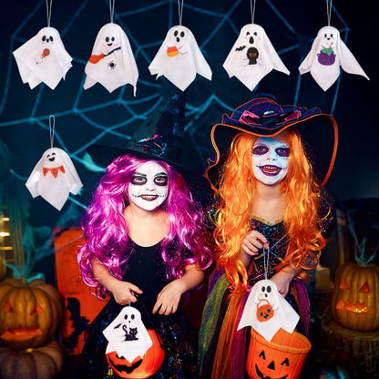 JupiGlow Halloween Polyester Hanging Ghost Decorations