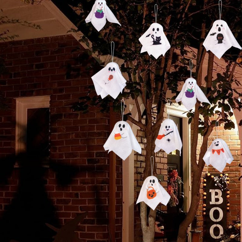 JupiGlow Halloween Polyester Hanging Ghost Decorations