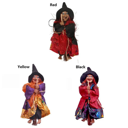 JupiGlow Mini Hanging Witch Doll, 20cm