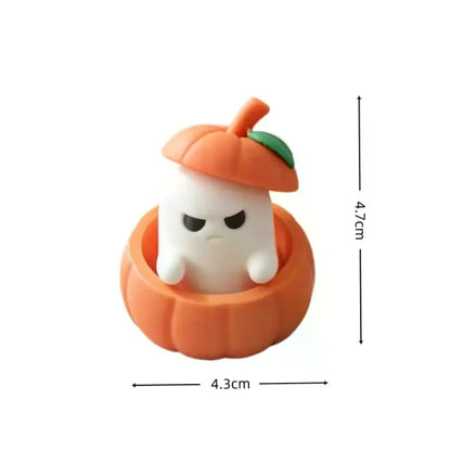 Halloween Pumpkin Ghost Decorative Ornament Desktop Decoration Funny 3d Printed Figurine For Festival Decoration