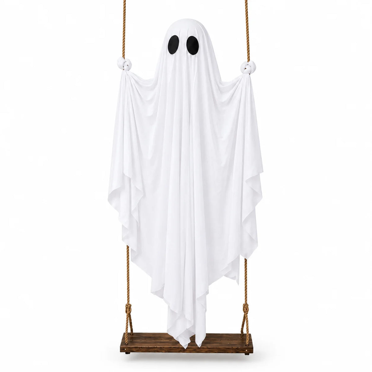 JupiGlow White Ghost Swing Hanging Decoration