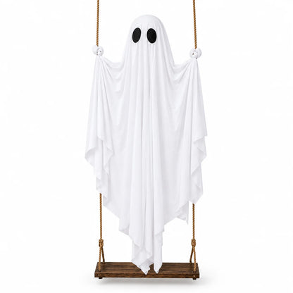 JupiGlow White Ghost Swing Hanging Decoration