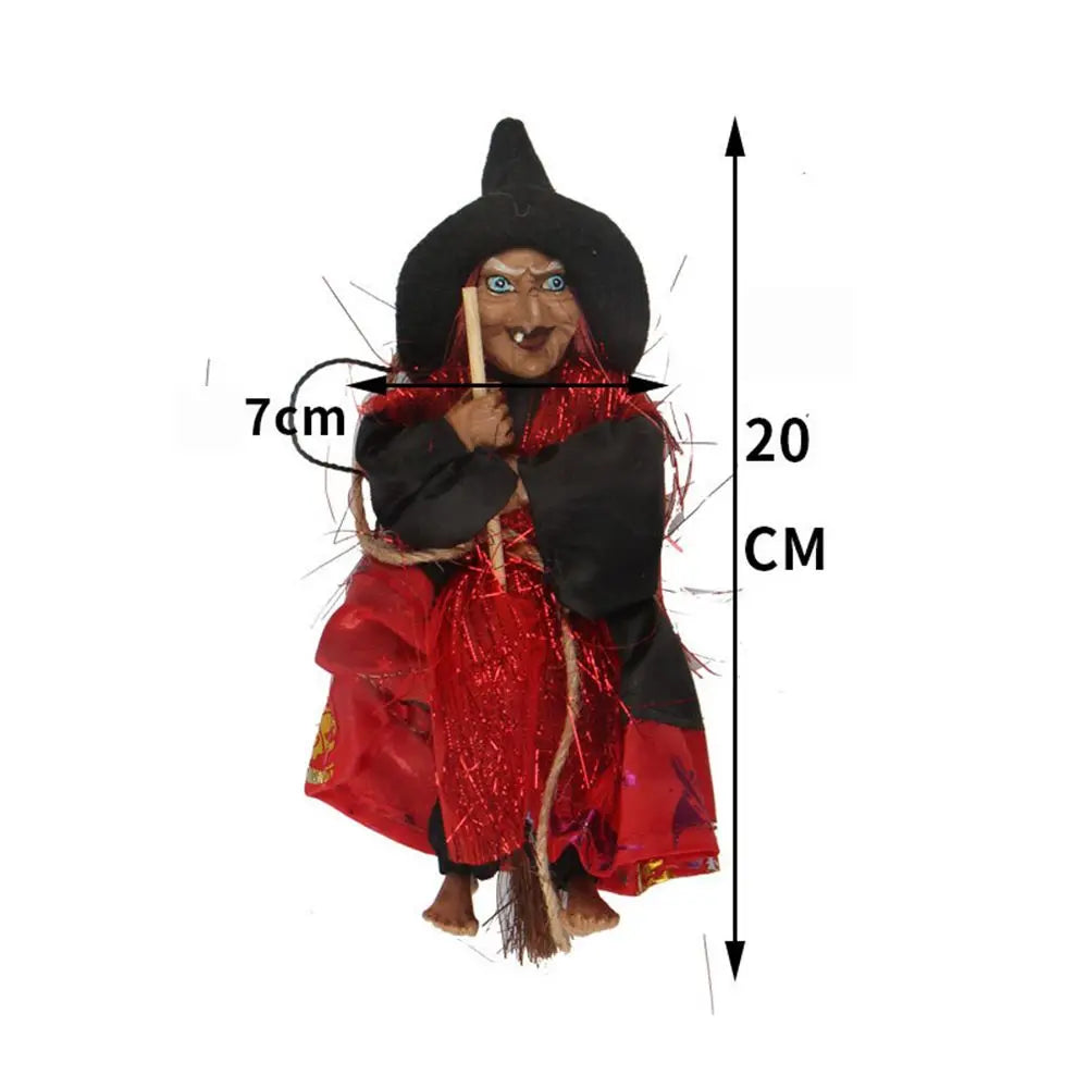 JupiGlow Mini Hanging Witch Doll, 20cm