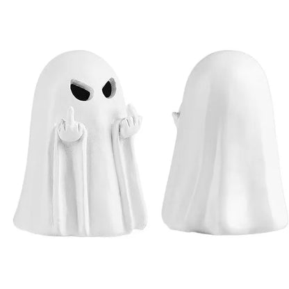 JupiGlow Middle-Finger Ghost Resin Ornament