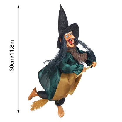 JupiGlow Hanging Witch with Sound and Light Effects