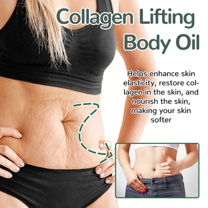 OceAura Collagen Body Oil Moisturizing and Moisturizing Whole Body Massage Essential Oil for Dry Skin Moisturizer Hydrating