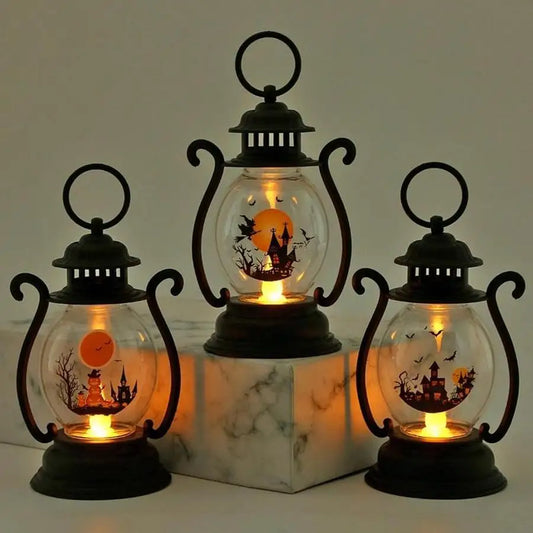 New Halloween Decorations Retro KeroseneLamp Halloween Hanging Ornaments Small Oil Lamp Lantern Christmas Crafts Christmas Thing