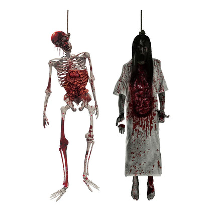 New Halloween Decorations Scary Corpse Wall Stickers Holiday Party Bedroom Window Sticker Decor Halloween Party Supplies 2024