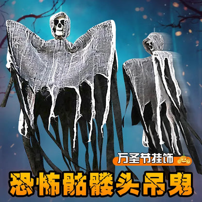 JupiGlow Hanging Skeleton Ghost Halloween Ornament