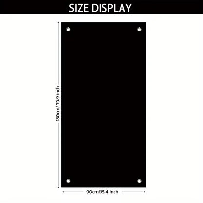 One item, a 2D flat banner, with a Halloween theme, featuring terrifying ghosts, skulls and pumpkin decorations for a party.zyc