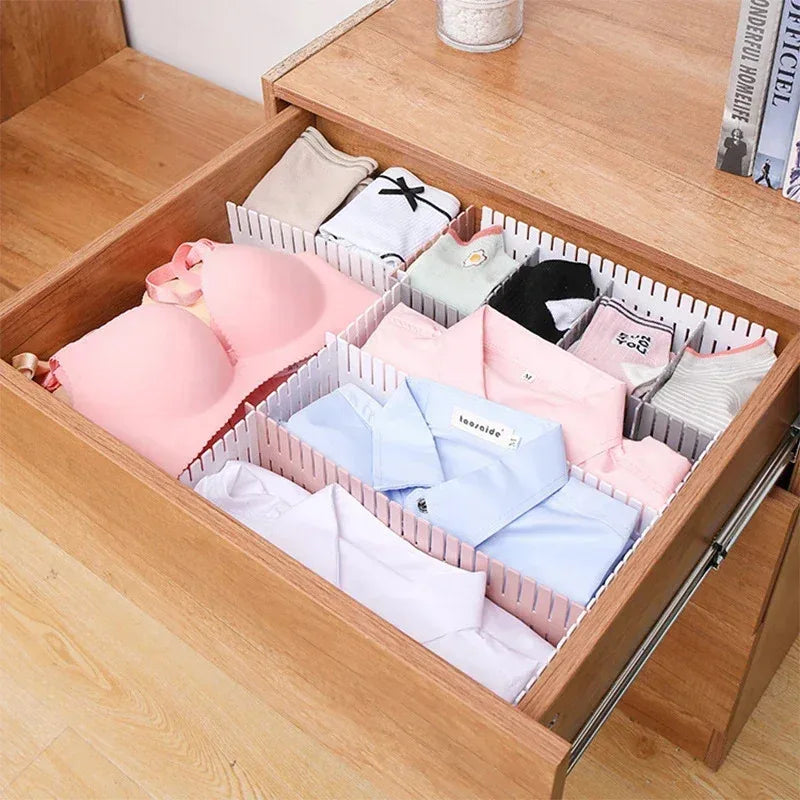 JupiGlow Adjustable Drawer Dividers, Set of 4