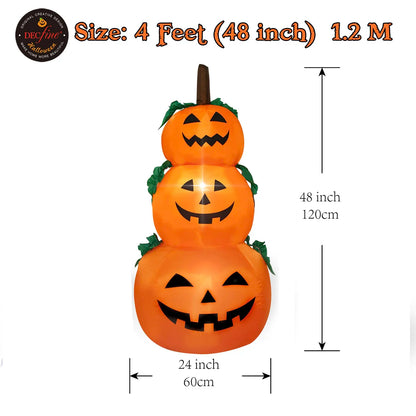 Inflatable Halloween Outdoor Decoration  Pumpkins, Yard Lawn Lighted Blow-up Decorations Suitable for Holiday Parties