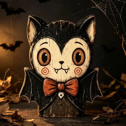 JupiGlow Wooden Halloween Tabletop Figurine