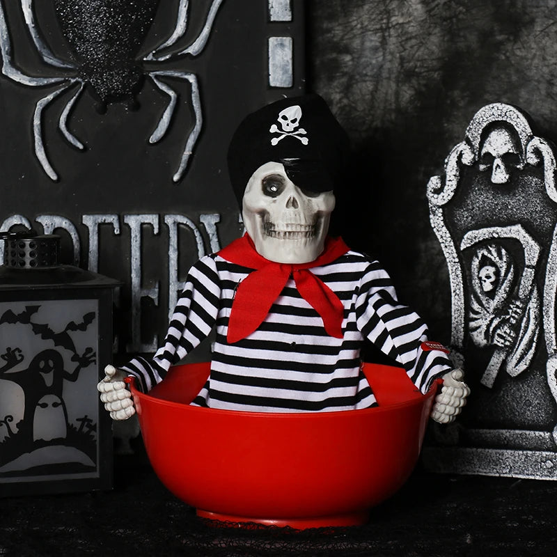 JupiGlow Halloween Pumpkin Candy Container and Display Props