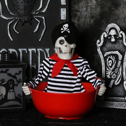 JupiGlow Halloween Pumpkin Candy Container and Display Props