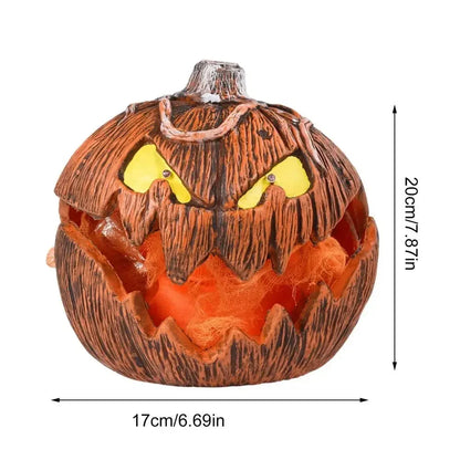 Halloween Pumpkin Animated Decor,Noise Activated Talking and Lifting,Creates Spooky Atmosphere for Halloween Party Decoration