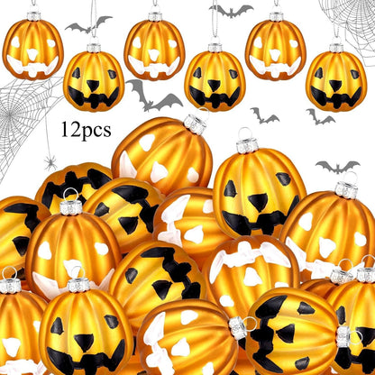 JupiGlow Mini Halloween Hanging Ornaments, 12 Pieces