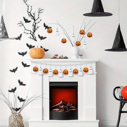 JupiGlow Mini Halloween Hanging Ornaments, 12 Pieces