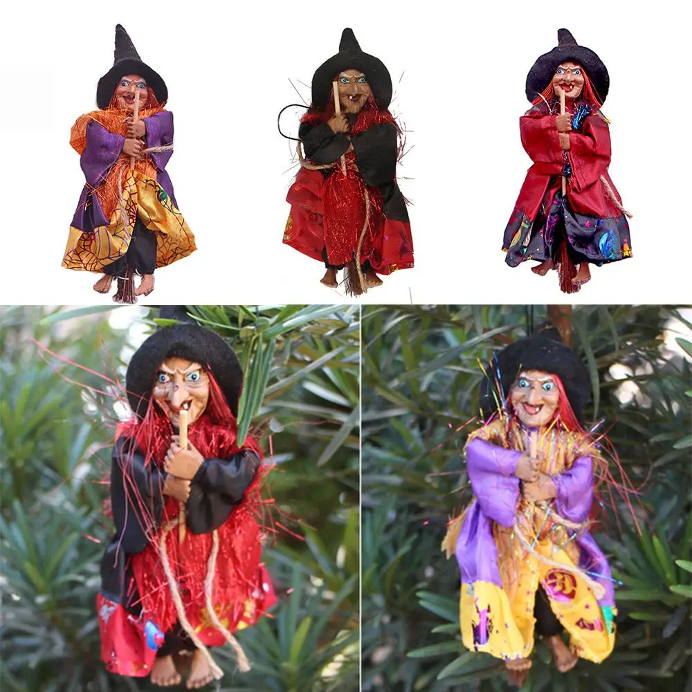 JupiGlow Mini Hanging Witch Doll, 20cm