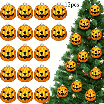 JupiGlow Mini Halloween Hanging Ornaments, 12 Pieces