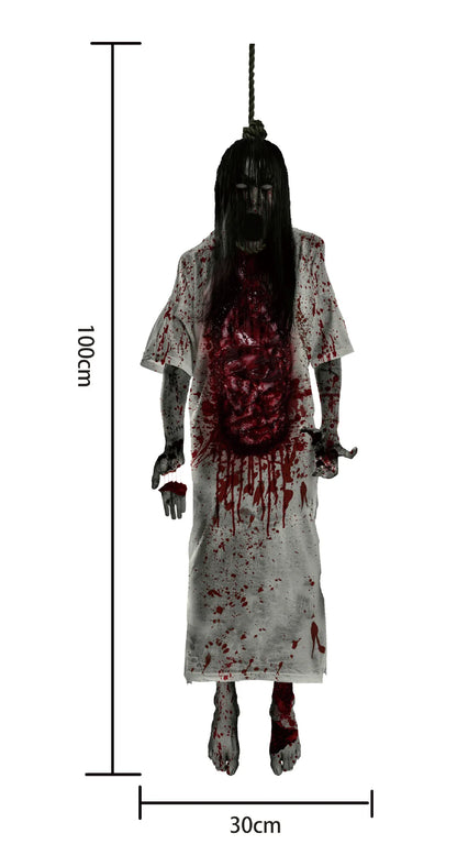 New Halloween Decorations Scary Corpse Wall Stickers Holiday Party Bedroom Window Sticker Decor Halloween Party Supplies 2024