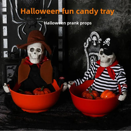 JupiGlow Halloween Pumpkin Candy Container and Display Props