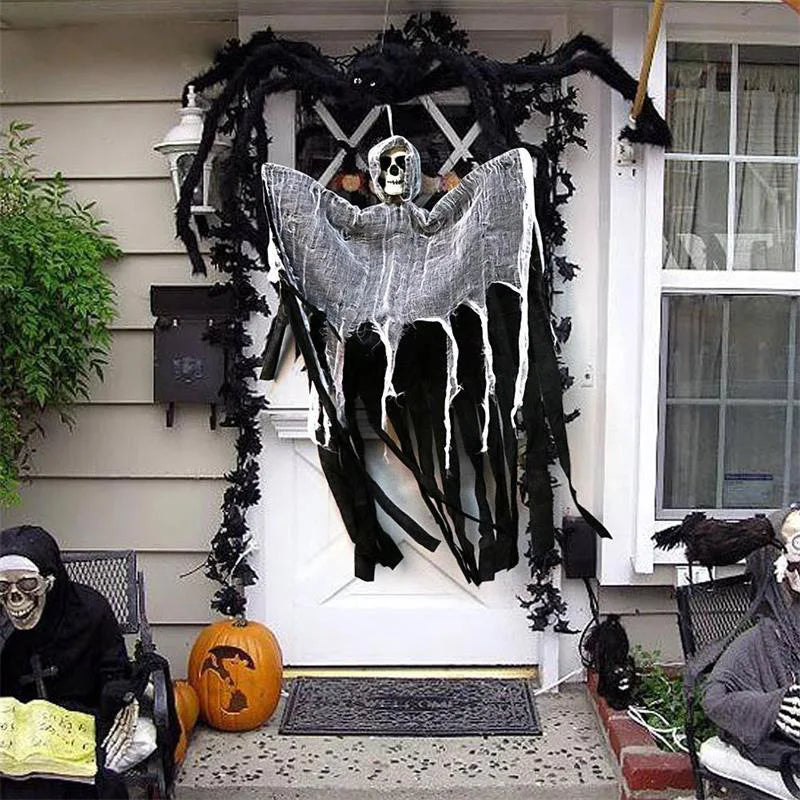 JupiGlow Hanging Skeleton Ghost Halloween Ornament