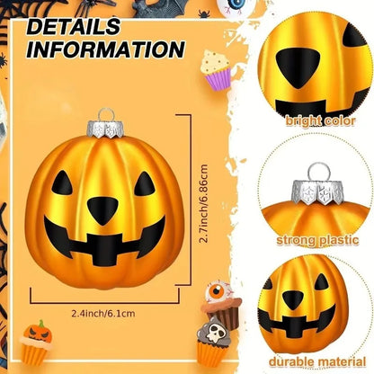 JupiGlow Mini Halloween Hanging Ornaments, 12 Pieces