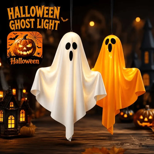 JupiGlow Acosh Neon Lighted Hanging Ghost Decoration