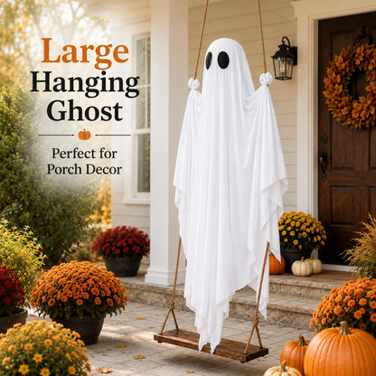JupiGlow White Ghost Swing Hanging Decoration