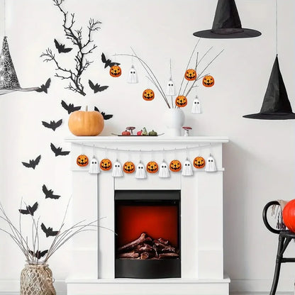 JupiGlow Mini Halloween Hanging Ornaments, 12 Pieces