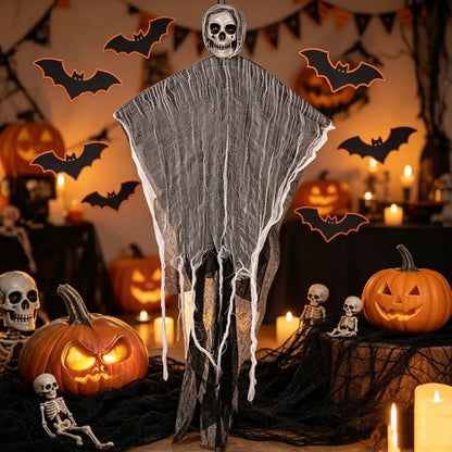 JupiGlow Hanging Skeleton Ghost Halloween Ornament