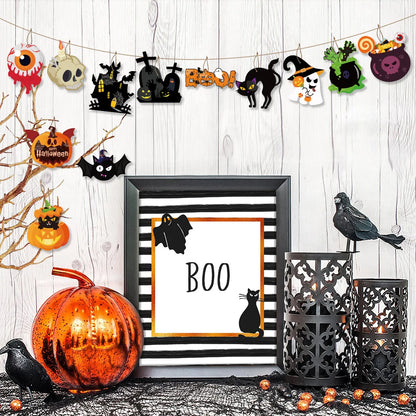 JupiGlow Halloween Paper Tree Ornaments