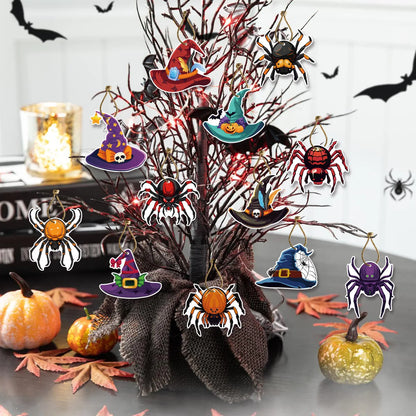JupiGlow Halloween Paper Tree Ornaments