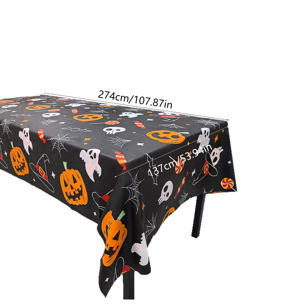 JupiGlow Polyester Halloween Tablecloth