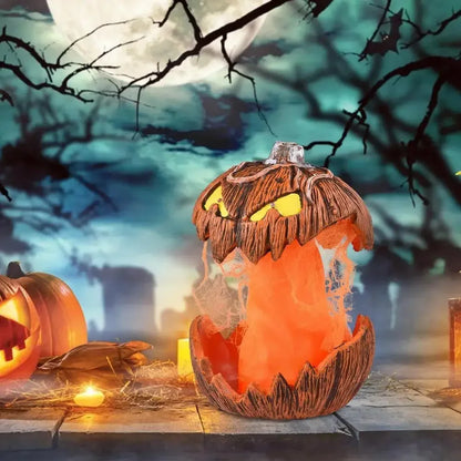 Halloween Pumpkin Animated Decor,Noise Activated Talking and Lifting,Creates Spooky Atmosphere for Halloween Party Decoration