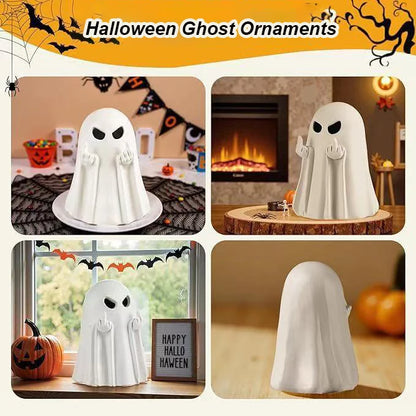 JupiGlow Middle-Finger Ghost Resin Ornament