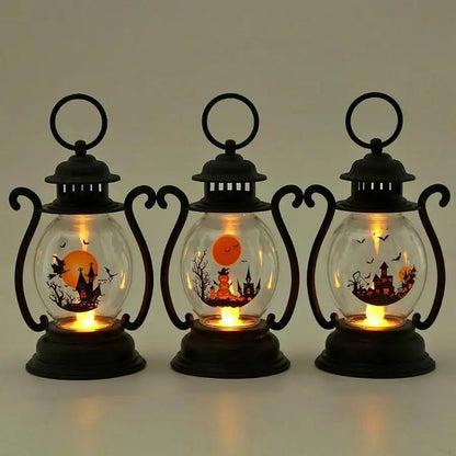 New Halloween Decorations Retro KeroseneLamp Halloween Hanging Ornaments Small Oil Lamp Lantern Christmas Crafts Christmas Thing