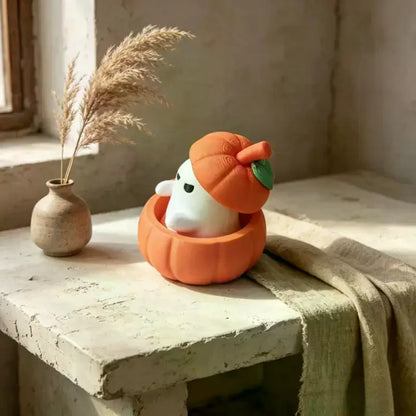 Halloween Pumpkin Ghost Decorative Ornament Desktop Decoration Funny 3d Printed Figurine For Festival Decoration