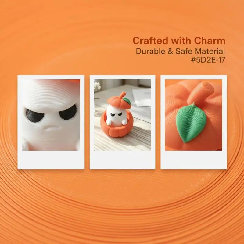 Halloween Pumpkin Ghost Decorative Ornament Desktop Decoration Funny 3d Printed Figurine For Festival Decoration
