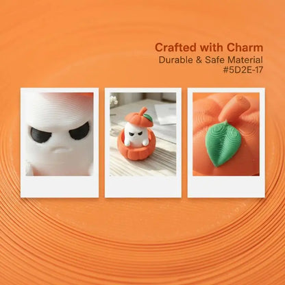 Halloween Pumpkin Ghost Decorative Ornament Desktop Decoration Funny 3d Printed Figurine For Festival Decoration