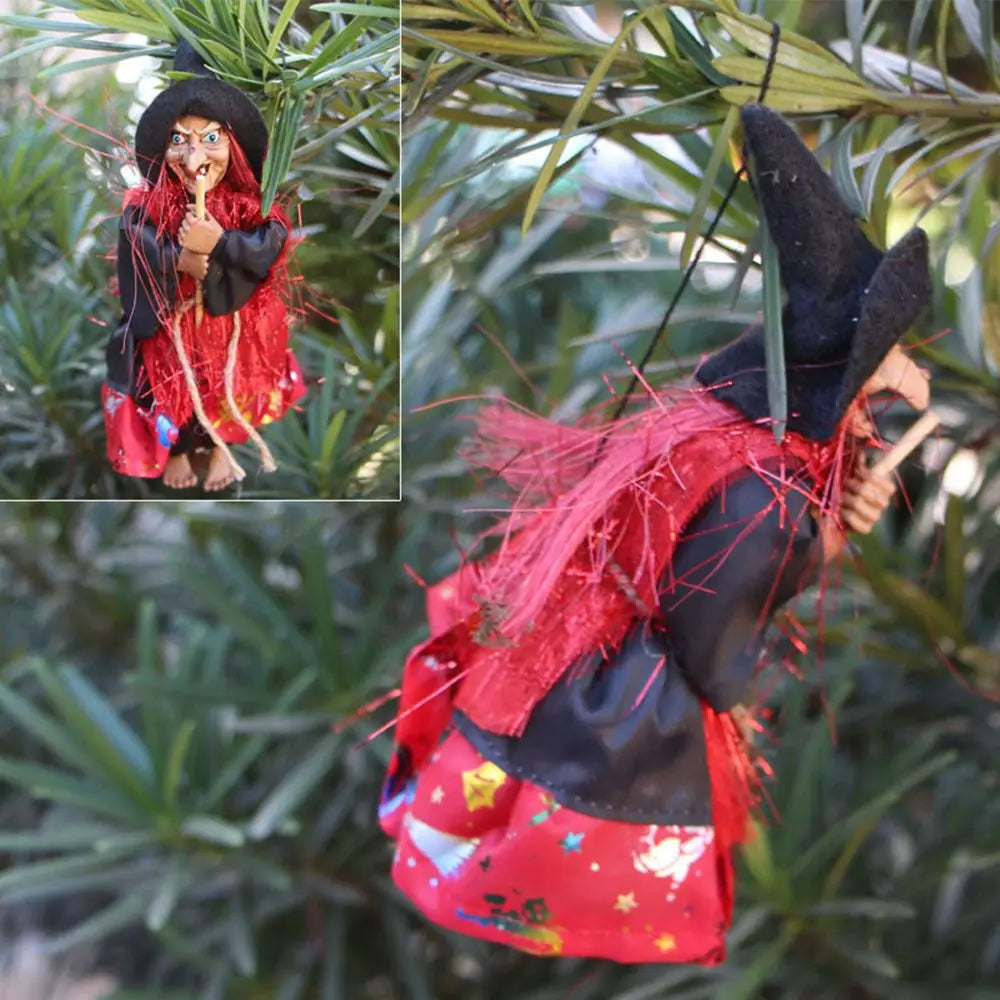 JupiGlow Mini Hanging Witch Doll, 20cm