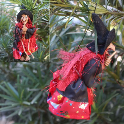 JupiGlow Mini Hanging Witch Doll, 20cm