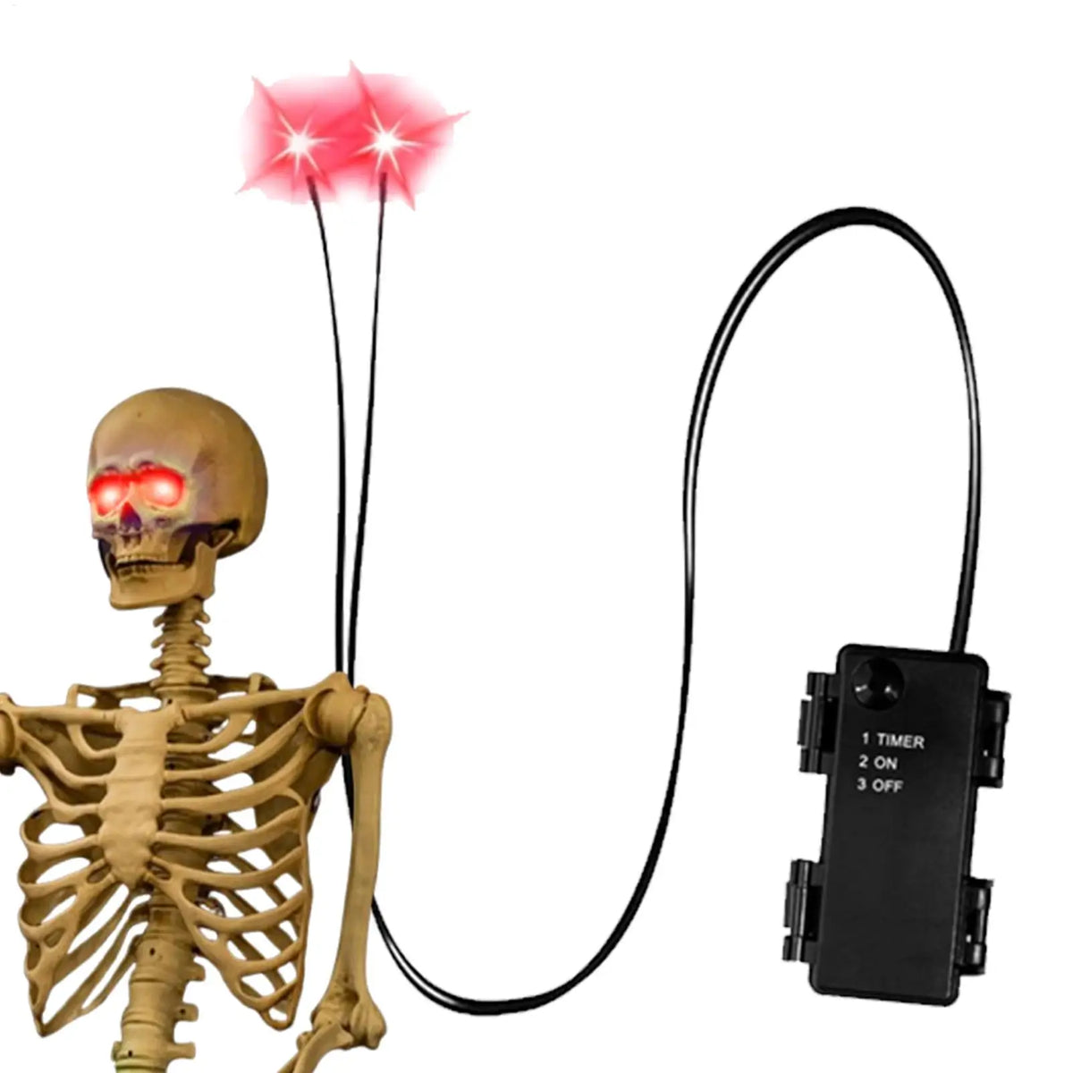 JupiGlow LED Glowing Eyes Halloween Prop with Timer