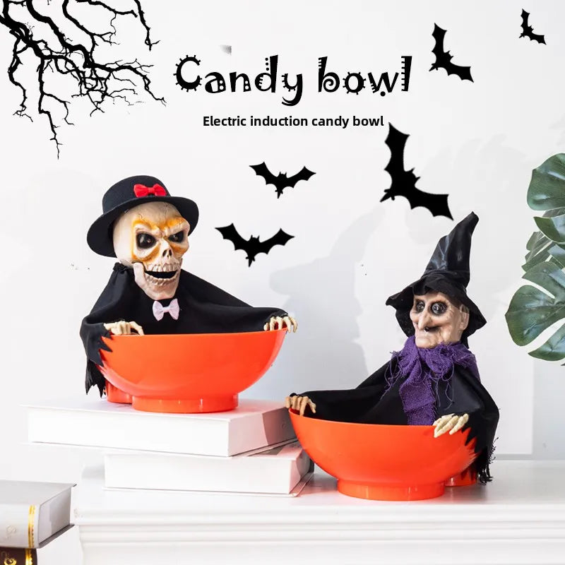 JupiGlow Halloween Pumpkin Candy Container and Display Props