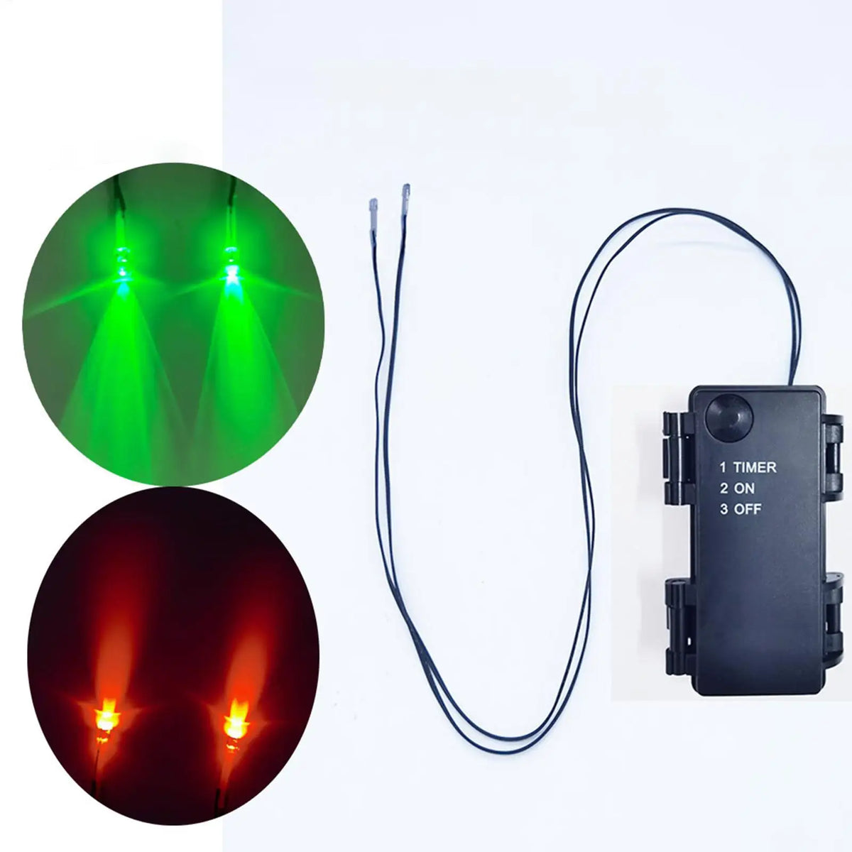 JupiGlow LED Glowing Eyes Halloween Prop with Timer