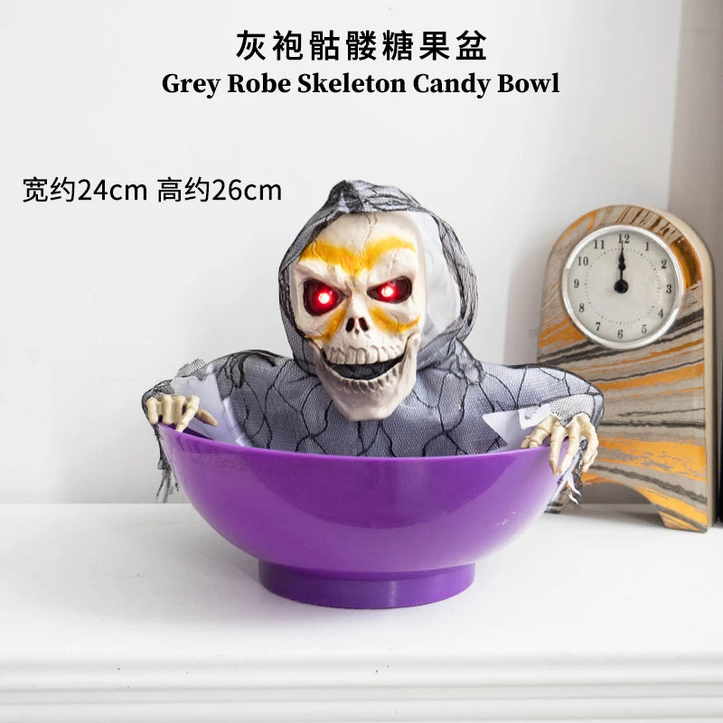 JupiGlow Halloween Pumpkin Candy Container and Display Props